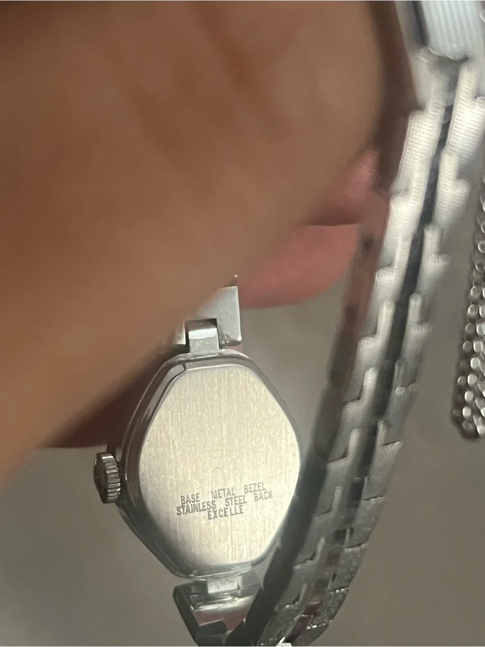 Vintage Silver Tone Ladies Bracelet Watch 1960s - 1970s